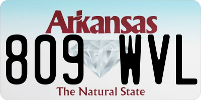 AR license plate 809WVL