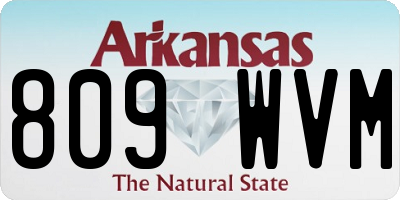 AR license plate 809WVM