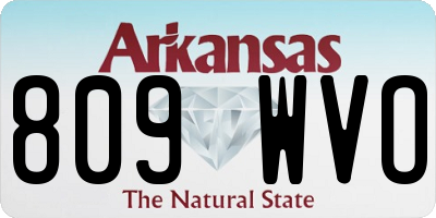 AR license plate 809WVO