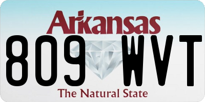 AR license plate 809WVT