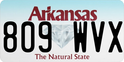 AR license plate 809WVX