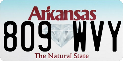 AR license plate 809WVY