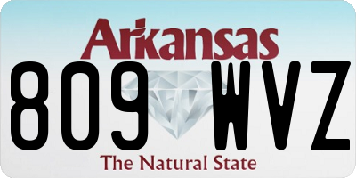 AR license plate 809WVZ