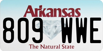 AR license plate 809WWE