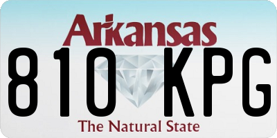 AR license plate 810KPG