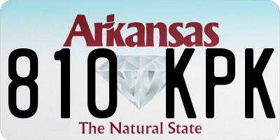 AR license plate 810KPK