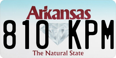 AR license plate 810KPM