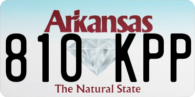 AR license plate 810KPP