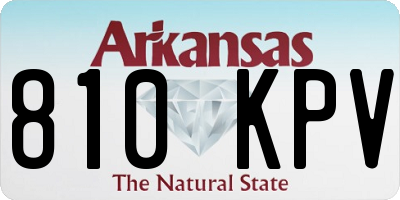 AR license plate 810KPV