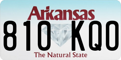 AR license plate 810KQO