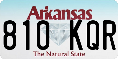 AR license plate 810KQR