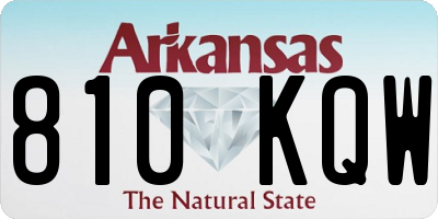 AR license plate 810KQW