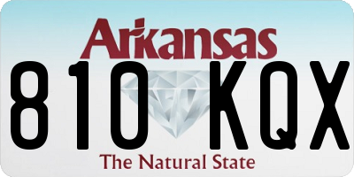 AR license plate 810KQX