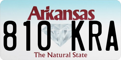 AR license plate 810KRA