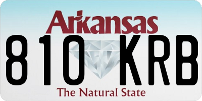 AR license plate 810KRB