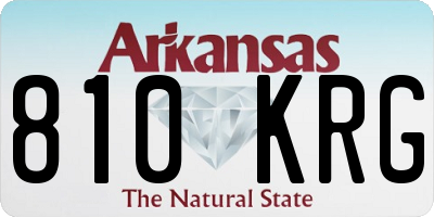AR license plate 810KRG