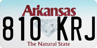 AR license plate 810KRJ