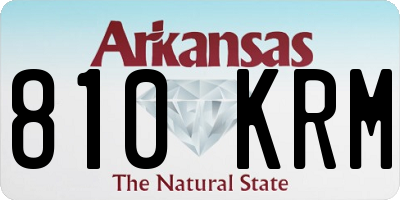 AR license plate 810KRM