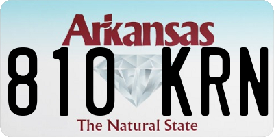 AR license plate 810KRN
