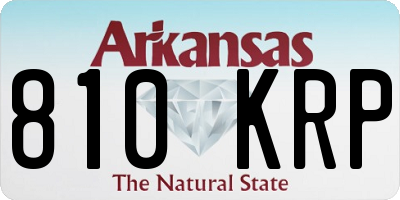 AR license plate 810KRP