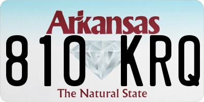 AR license plate 810KRQ