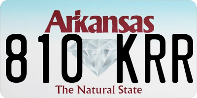 AR license plate 810KRR