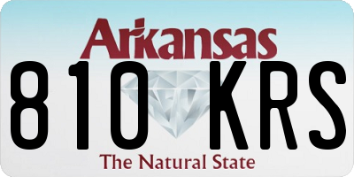 AR license plate 810KRS