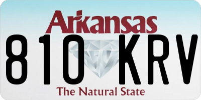 AR license plate 810KRV