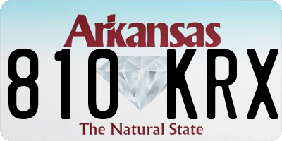 AR license plate 810KRX
