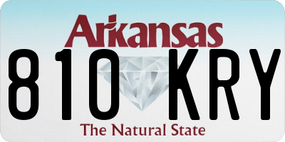 AR license plate 810KRY