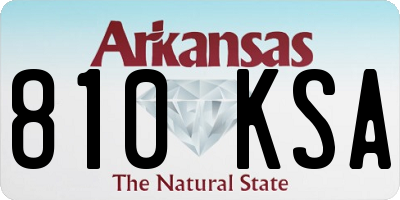 AR license plate 810KSA