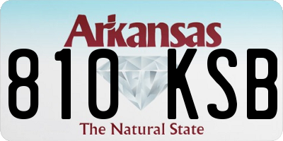 AR license plate 810KSB