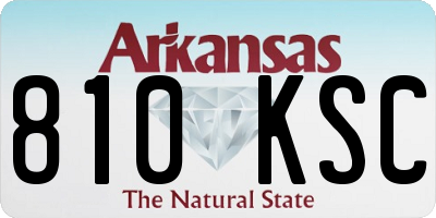 AR license plate 810KSC
