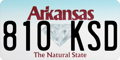 AR license plate 810KSD