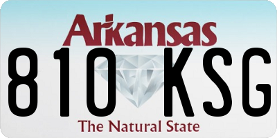 AR license plate 810KSG