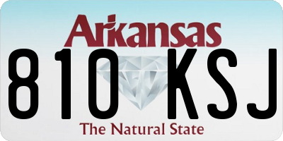 AR license plate 810KSJ