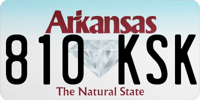 AR license plate 810KSK