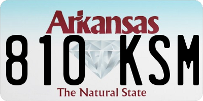 AR license plate 810KSM