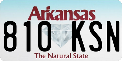 AR license plate 810KSN