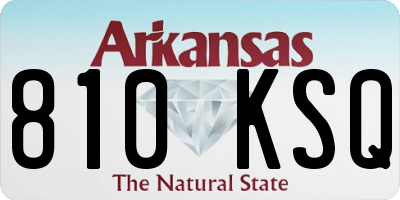 AR license plate 810KSQ