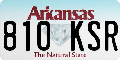 AR license plate 810KSR