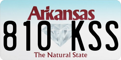 AR license plate 810KSS