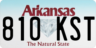 AR license plate 810KST