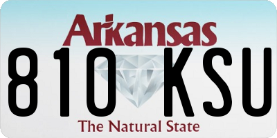 AR license plate 810KSU