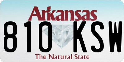 AR license plate 810KSW