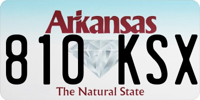 AR license plate 810KSX