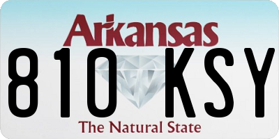 AR license plate 810KSY