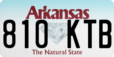 AR license plate 810KTB