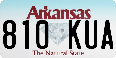 AR license plate 810KUA