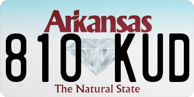 AR license plate 810KUD